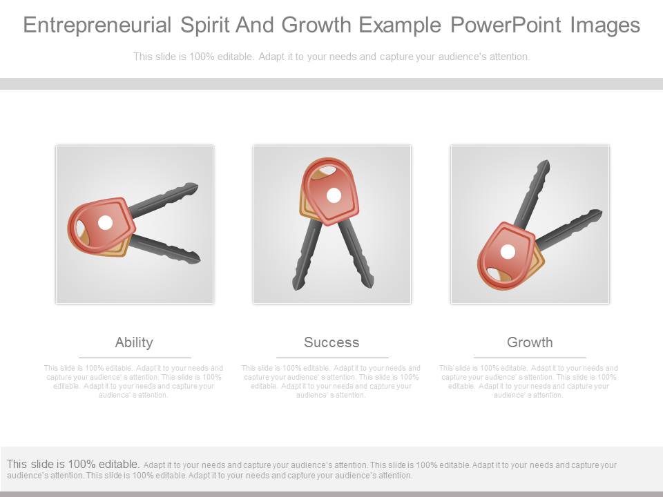 Entrepreneurial Spirit And Growth Example Powerpoint Images