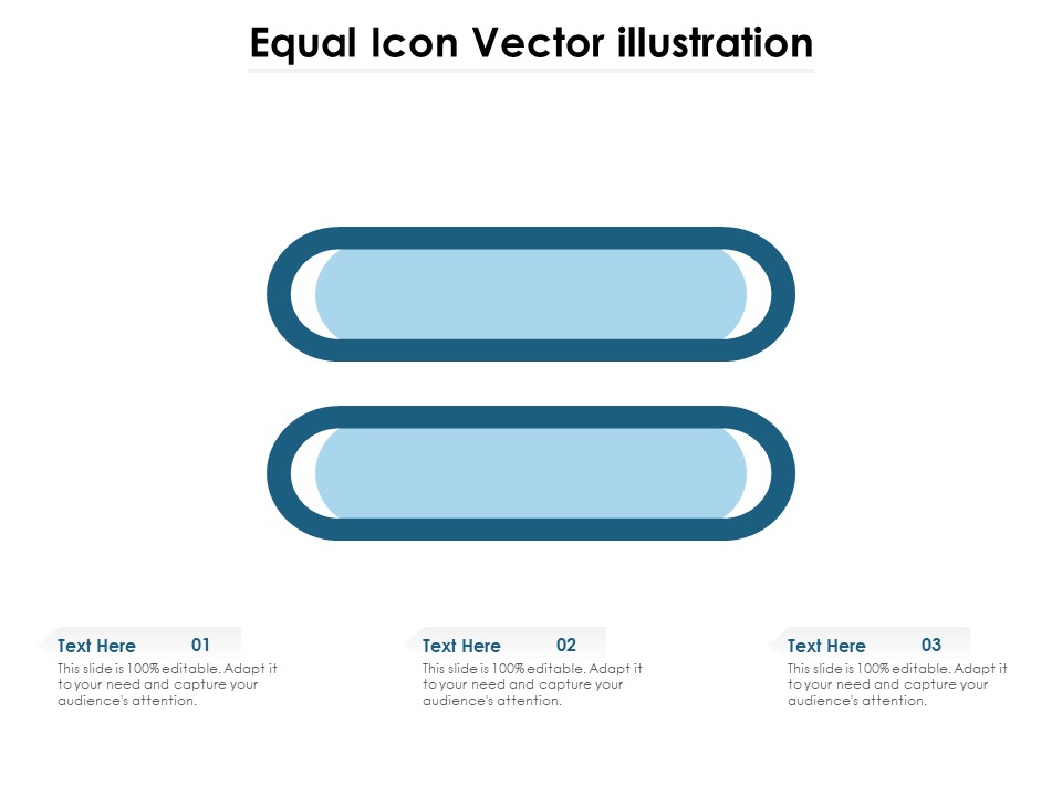 Equal Icon Vector Illustration Ppt PowerPoint Presentation Gallery Slide PDF