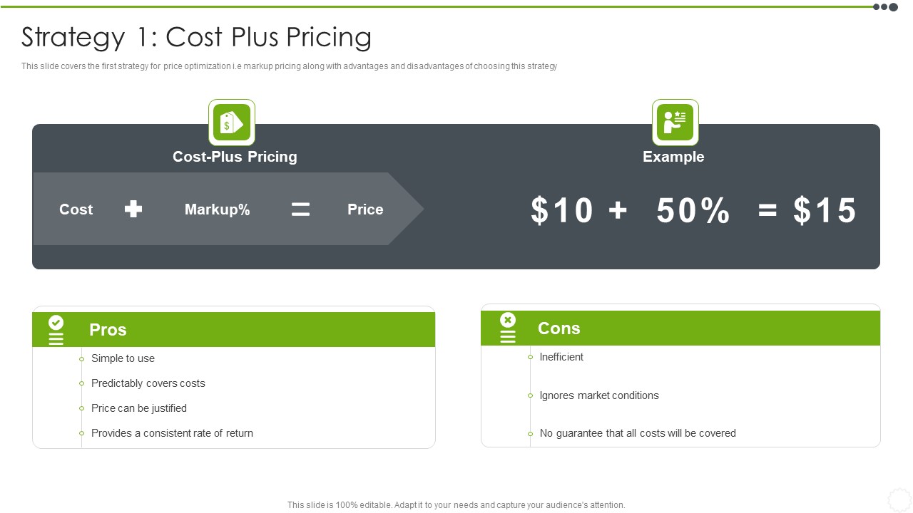 Estimating The Price Strategy 1 Cost Plus Pricing Information PDF