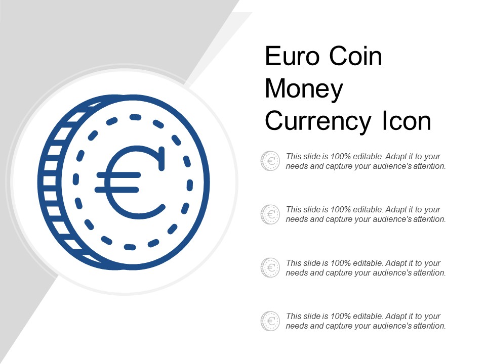 Euro Coin Money Currency Icon Ppt Powerpoint Presentation Gallery Structure