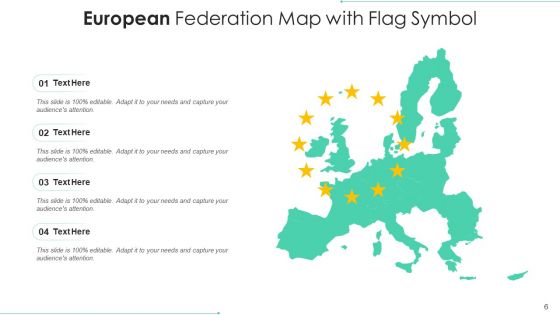European Federation Map Flag Color Ppt PowerPoint Presentation Complete Deck With Slides