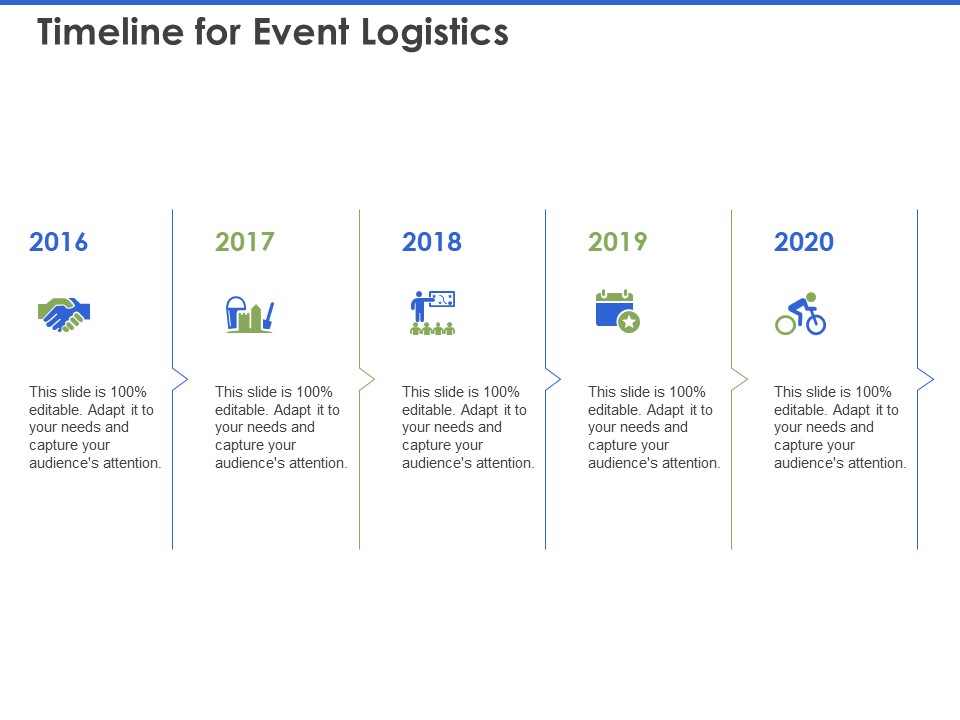 Event Management Services Timeline For Event Logistics Ppt PowerPoint Presentation Icon File Formats PDF