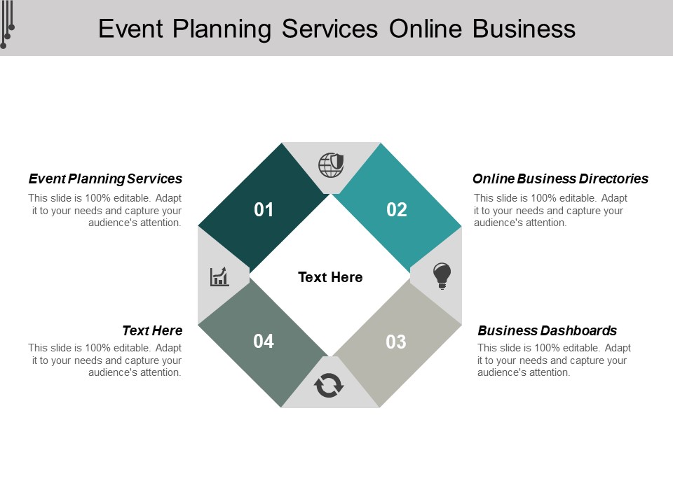Event Planning Services Online Business Directories Business Dashboards Ppt PowerPoint Presentation File Background Images