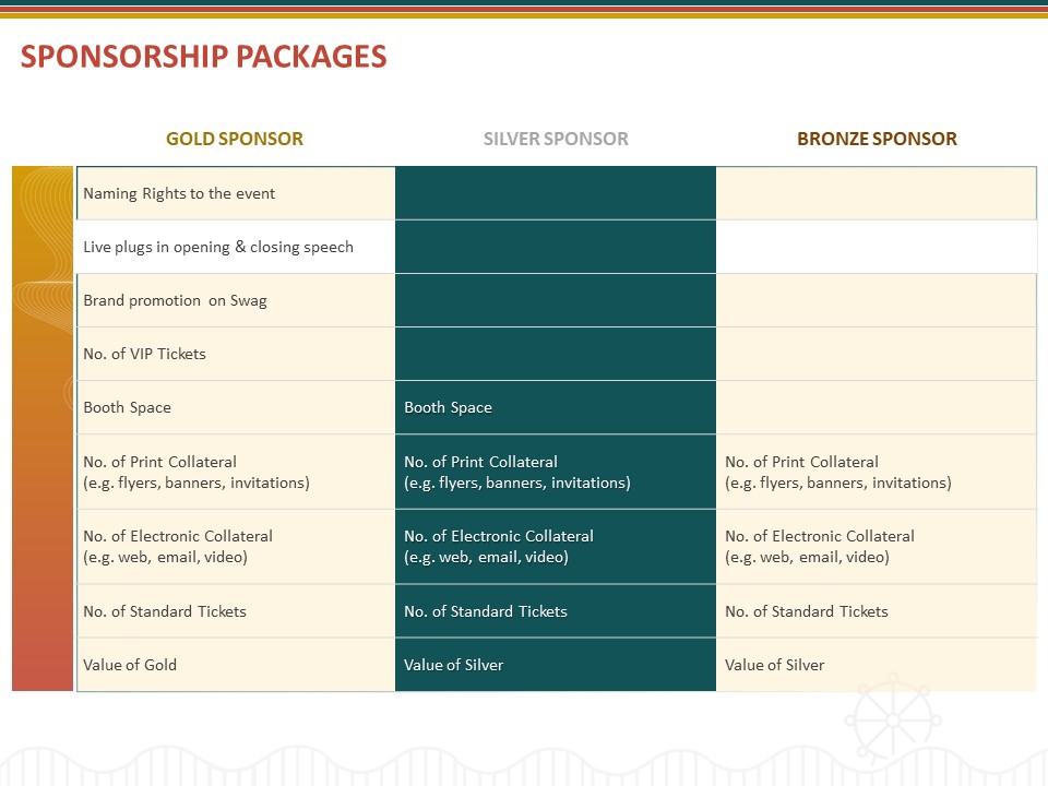 Event Sponsorship Packages Ppt Infographics Graphics Tutorials PDF