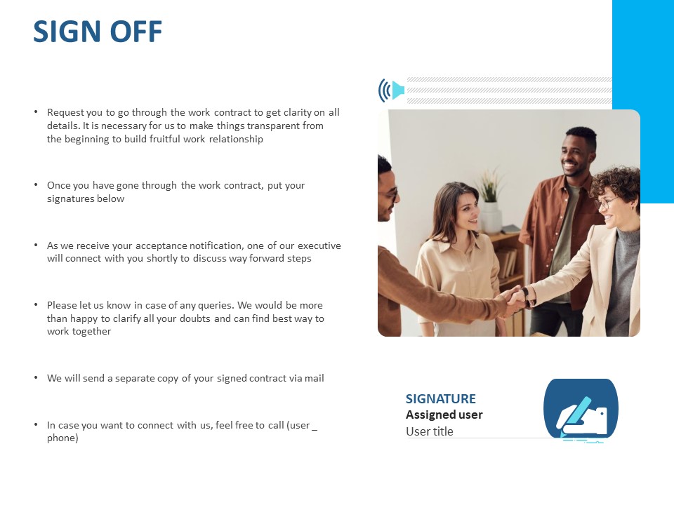 Event Time Announcer Sign Off Ppt Show Influencers PDF