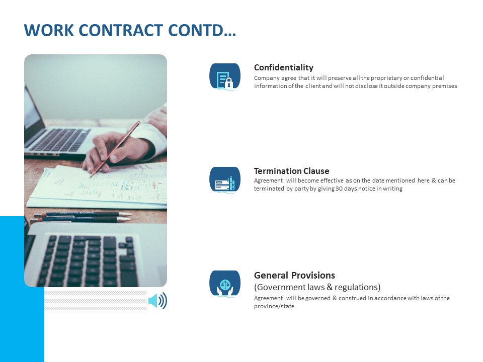 Event Time Announcer Work Contract Contd Ppt Infographic Template Designs Download PDF