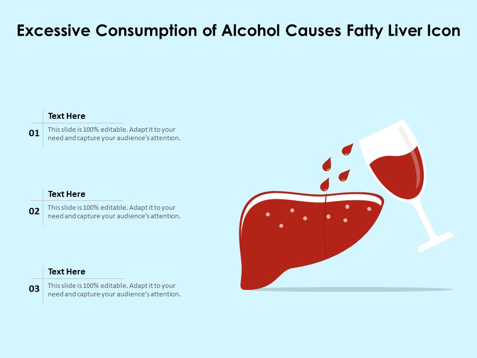 Excessive Consumption Of Alcohol Causes Fatty Liver Icon Ppt PowerPoint Presentation File Designs PDF