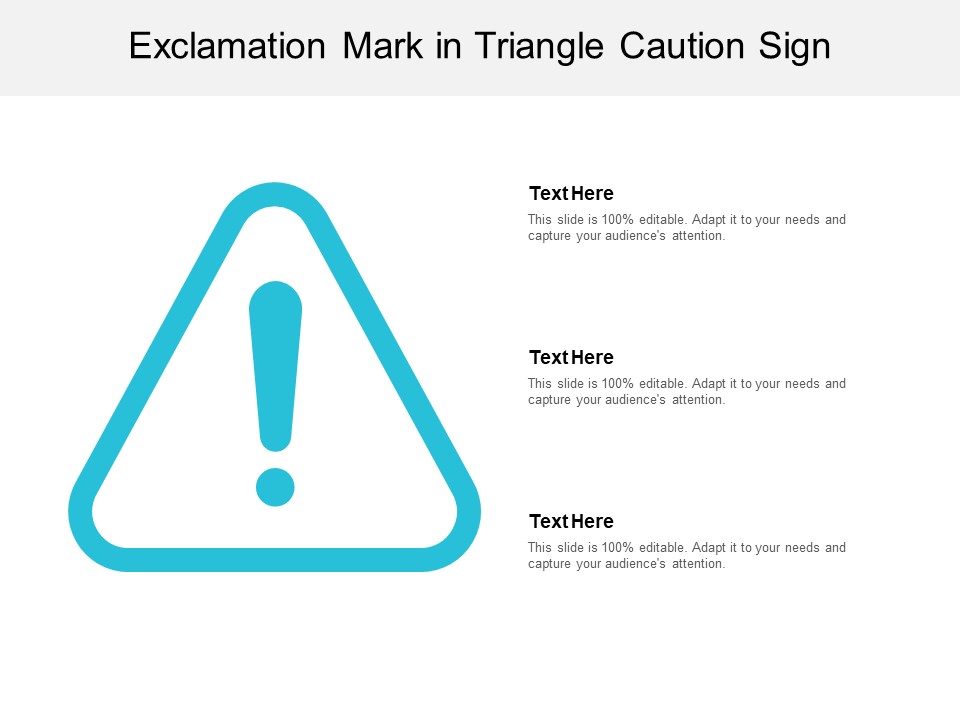 Exclamation Mark In Triangle Caution Sign Ppt PowerPoint Presentation Icon Portrait