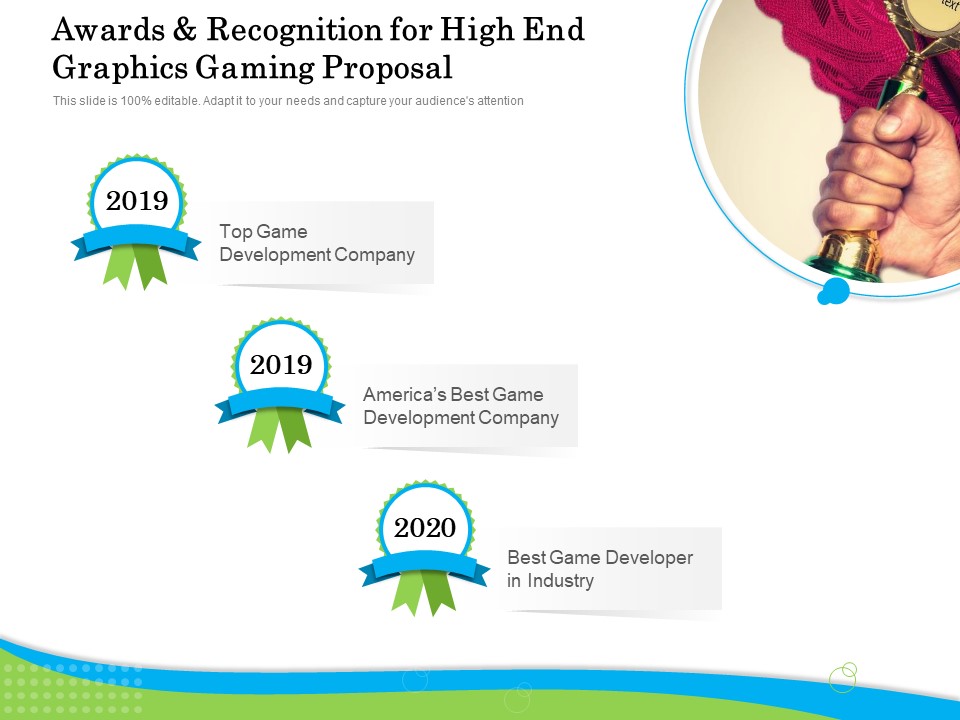 Exclusive Illustration Gaming Awards And Recognition For High End Graphics Gaming Proposal Demonstration PDF