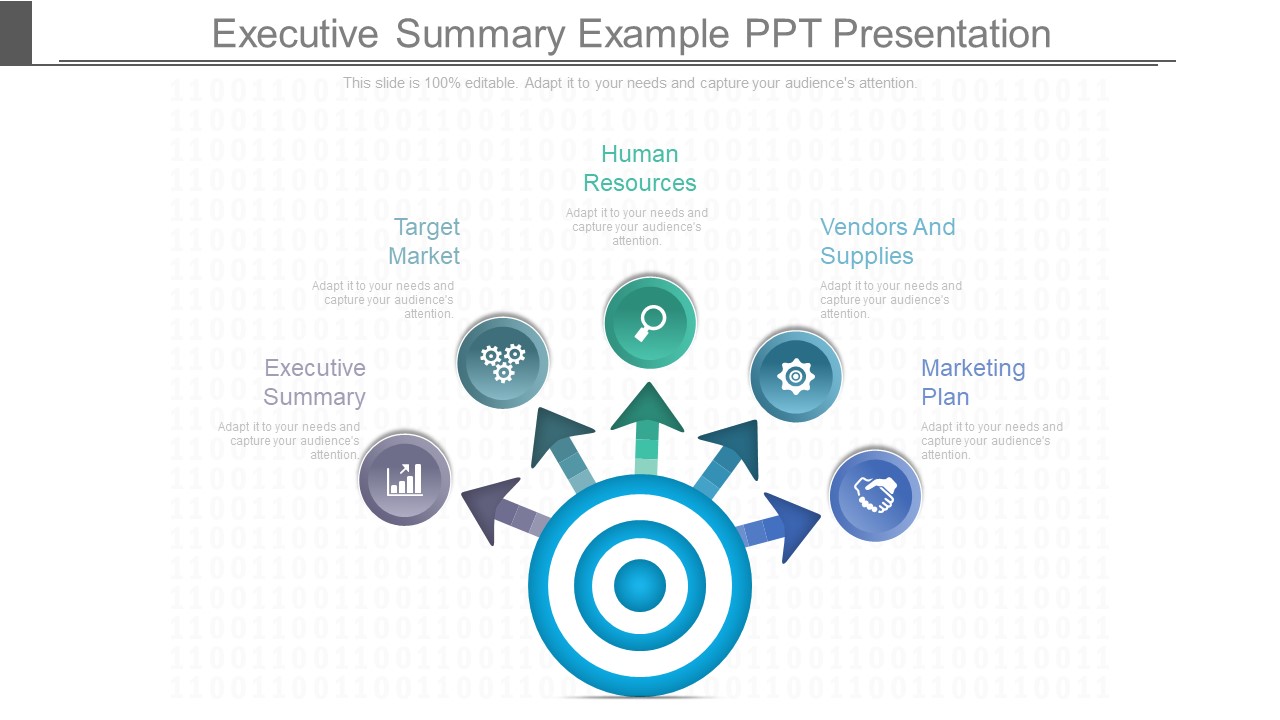 Executive Summary Example Ppt Presentation