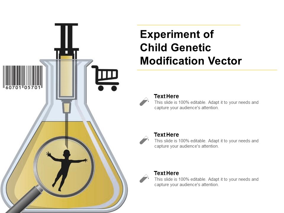 Experiment Of Child Genetic Modification Vector Ppt PowerPoint Presentation Show Portrait