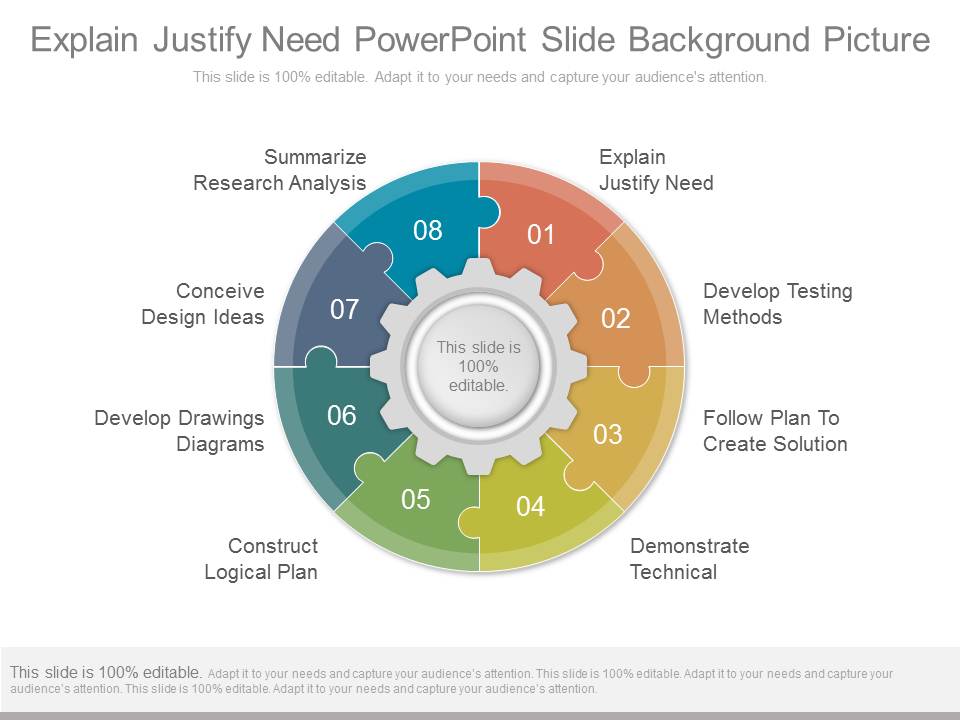 Explain Justify Need Powerpoint Slide Background Picture