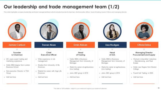 Export Management Company Profile Ppt PowerPoint Presentation Complete With Slides