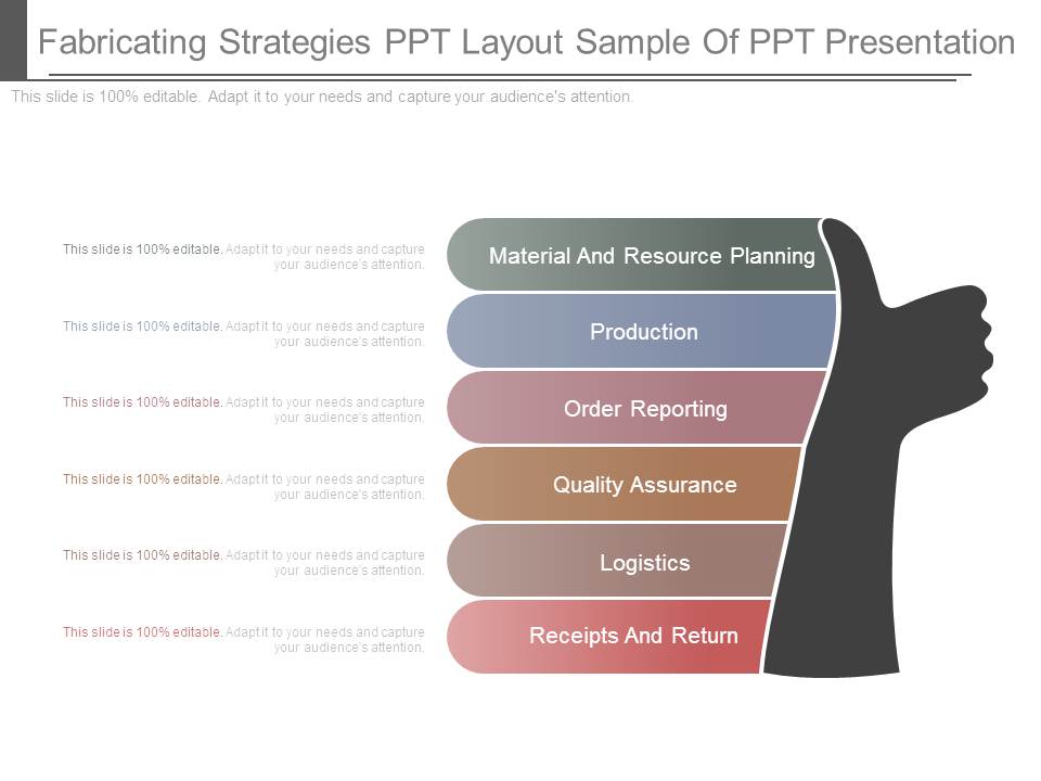 Fabricating Strategies Ppt Layout Sample Of Ppt Presentation