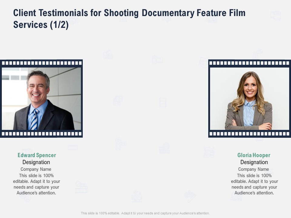 Factual Picture Filming Client Testimonials For Shooting Documentary Feature Film Services Management Topics PDF