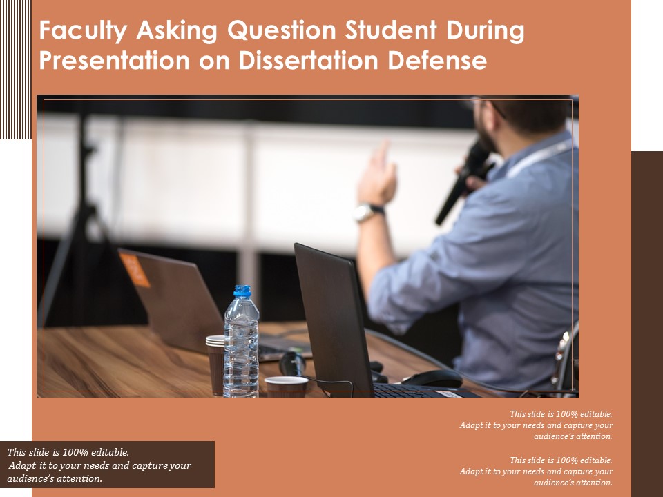 Faculty Asking Question Student During Presentation On Dissertation Defense Ppt PowerPoint Presentation Model Slide PDF