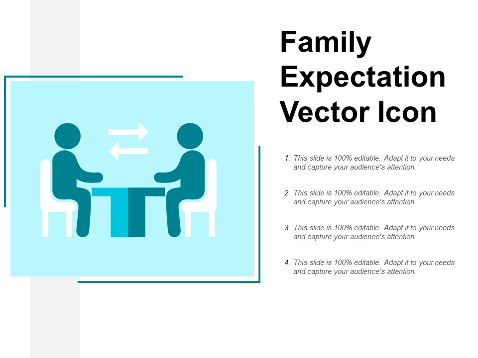 Family Expectation Vector Icon Ppt PowerPoint Presentation Layouts Objects
