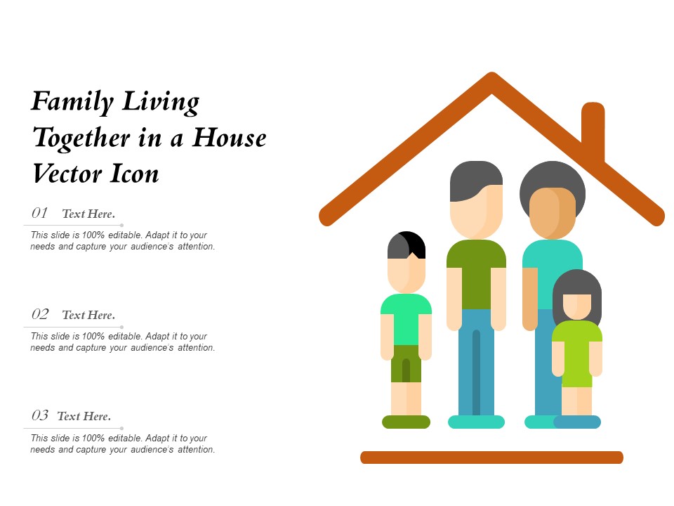 Family Living Together In A House Vector Icon Ppt PowerPoint Presentation Icon Show PDF