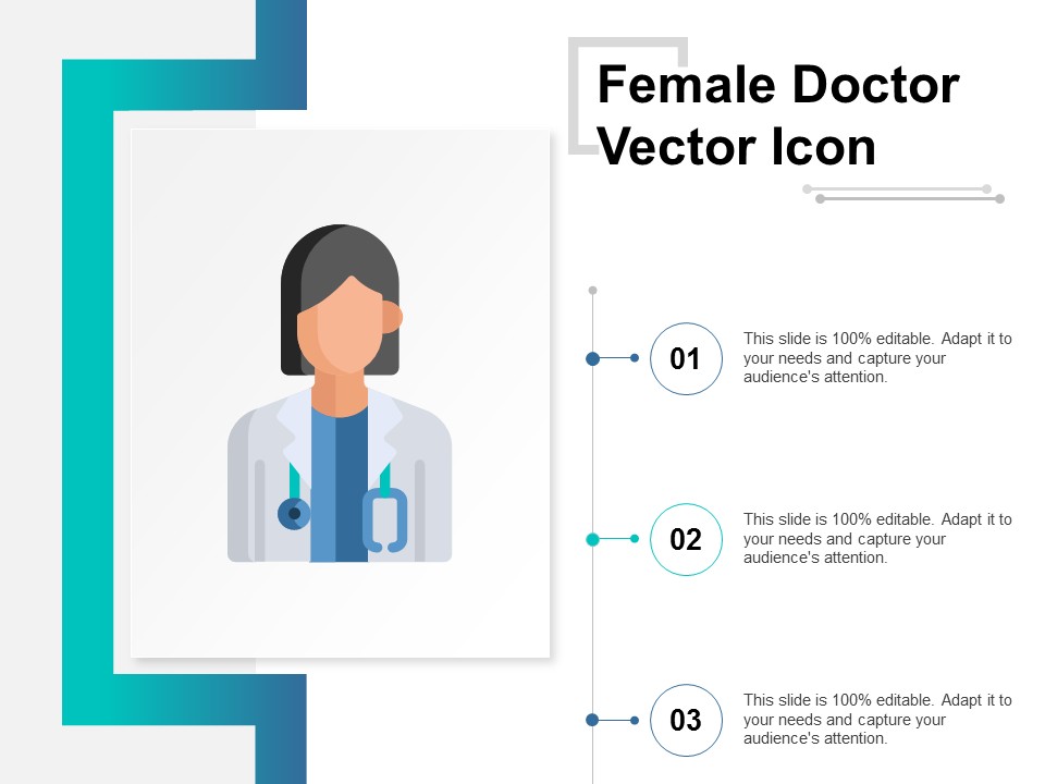 Female Doctor Vector Icon Ppt PowerPoint Presentation Slides Portfolio