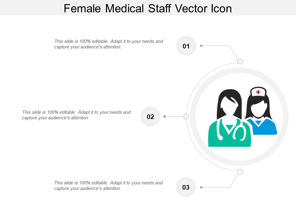 Female Medical Staff Vector Icon Ppt PowerPoint Presentation Portfolio Deck PDF