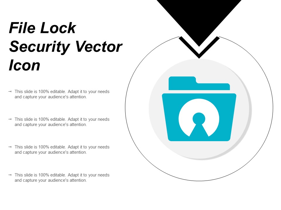 File Lock Security Vector Icon Ppt PowerPoint Presentation Infographics Model