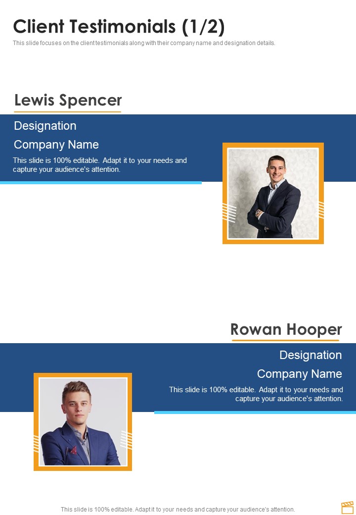 Film And Broadcasting Proposal Client Testimonials One Pager Sample Example Document