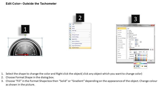 Finance Tachometer Half Dial PowerPoint Slides And Ppt Diagram Templates