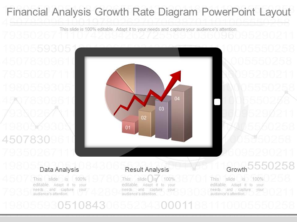 Financial Analysis Growth Rate Diagram Powerpoint Layout