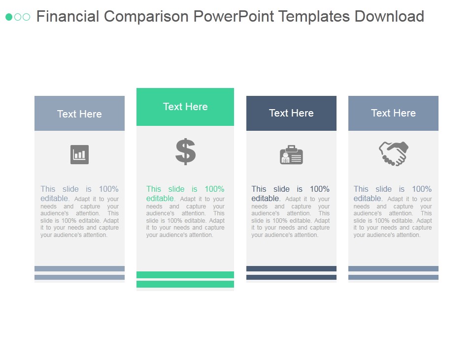 Financial Comparison Ppt PowerPoint Presentation Summary