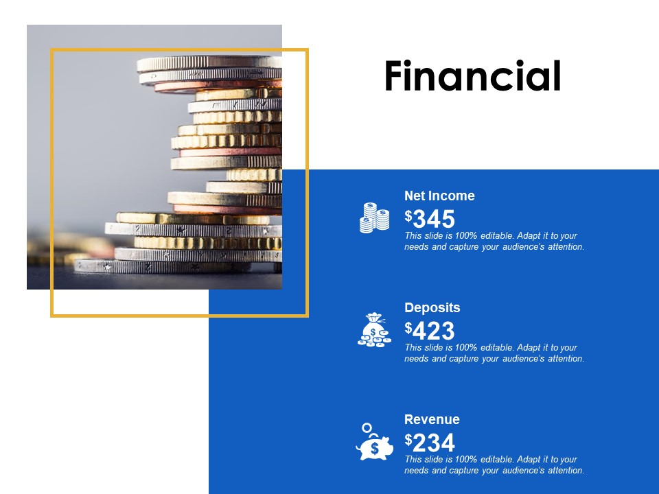 Financial Deposits Revenue Ppt Powerpoint Presentation Model Layout
