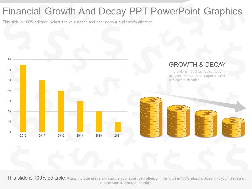 Financial Growth And Decay Ppt Powerpoint Graphics
