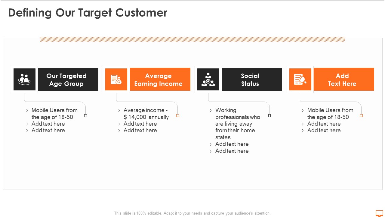 Financial Operational System Pitch Deck Defining Our Target Customer Ppt Inspiration Show PDF