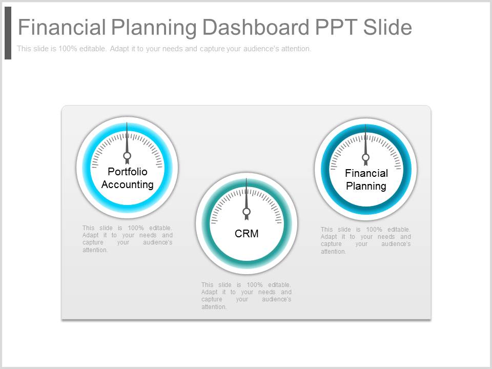 Financial Planning Dashboard Ppt Slide