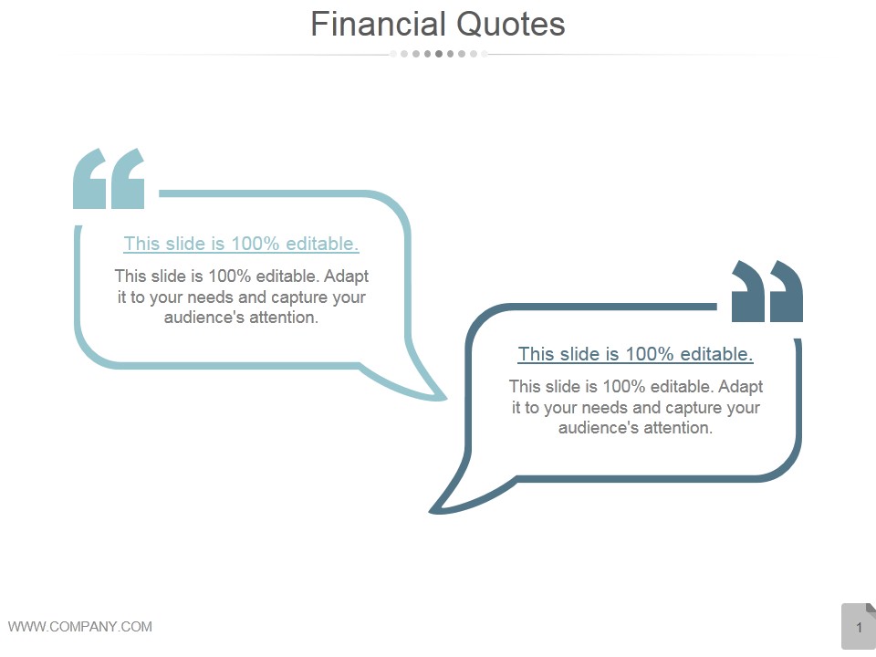 Financial Quotes Ppt PowerPoint Presentation Slide Download