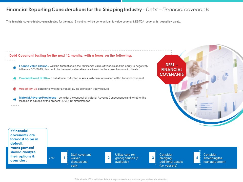 Financial Reporting Considerations For The Shipping Industry Debt Financial Covenants Demonstration PDF