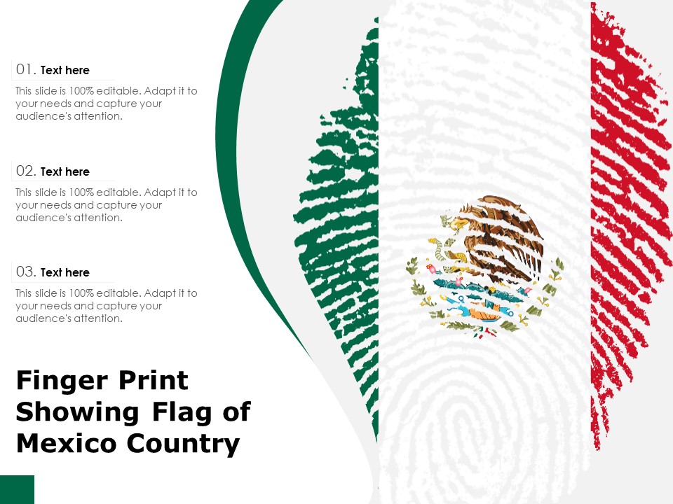 Finger Print Showing Flag Of Mexico Country Ppt PowerPoint Presentation Slides PDF