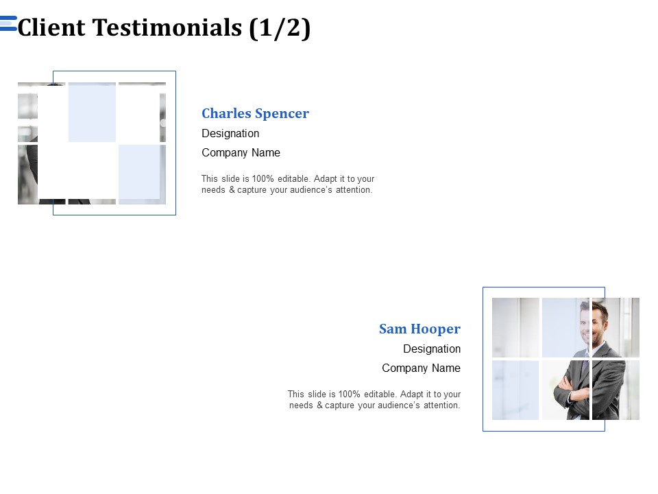 Firm Webpage Builder And Design Client Testimonials Management  Template PDF