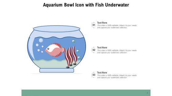 Fish Icon Fish Underwater Aquarium Bowl Ppt PowerPoint Presentation Complete Deck