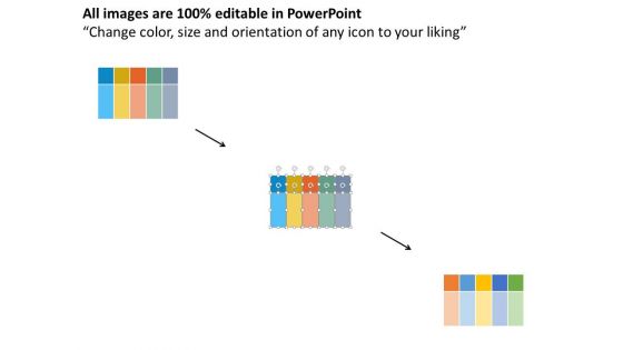 Five Banners For Nature And Finance Process Flow Powerpoint Template