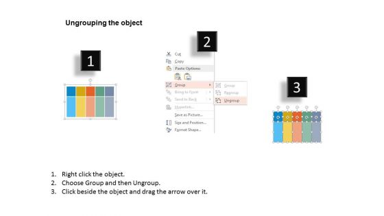 Five Banners For Nature And Finance Process Flow Powerpoint Template