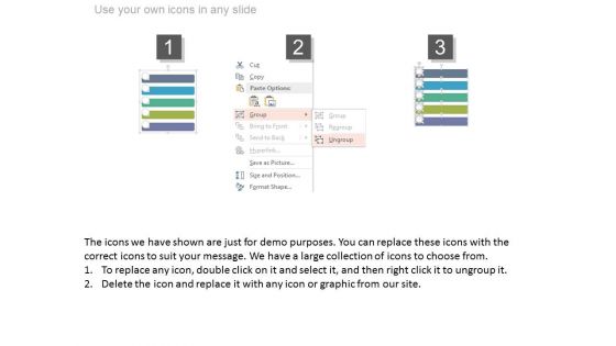 Five Business Agenda Tags Diagram Powerpoint Slides