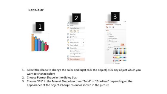 Five Options Bars With Percentage Values Powerpoint Template