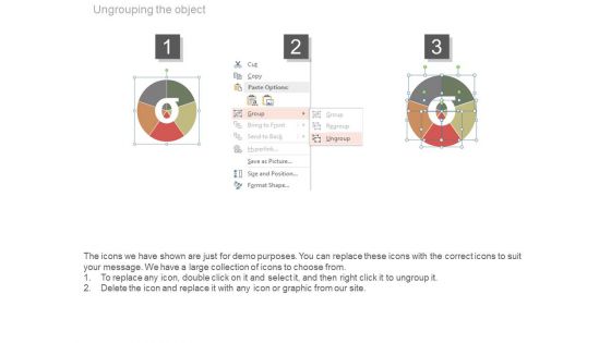 Five Sigma Road Map Circle Chart Ppt Slides