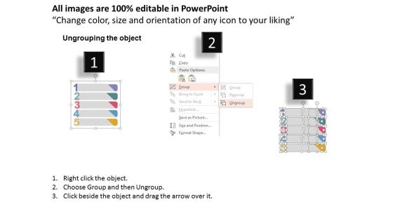 Five Step Infographic In Numeric Order Powerpoint Templates