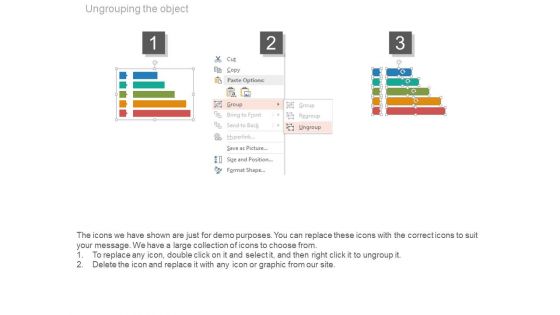 Five Steps Chart For Underlying Assumptions Powerpoint Template