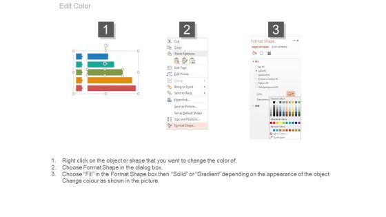 Five Steps Chart For Underlying Assumptions Powerpoint Template