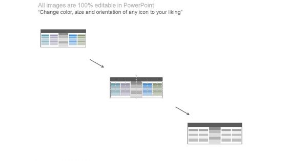 Five Steps Financial Analysis Table Powerpoint Slides