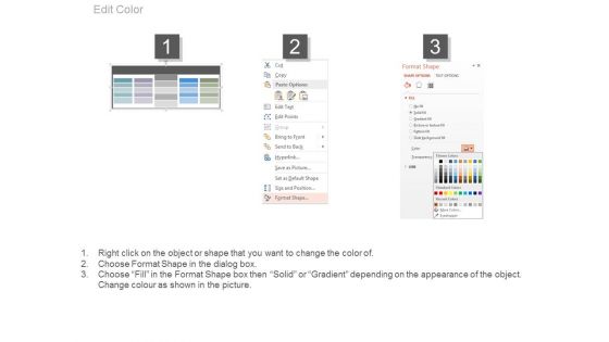 Five Steps Financial Analysis Table Powerpoint Slides
