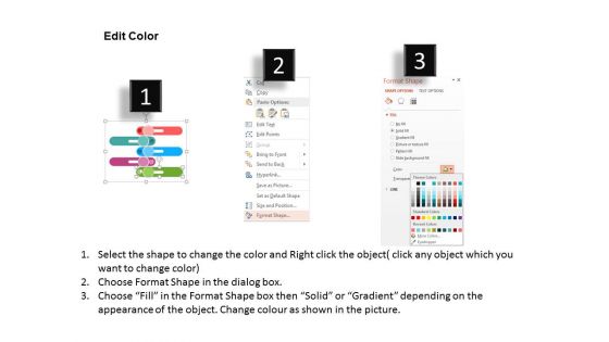 Five Steps Of Global Business Management Powerpoint Templates