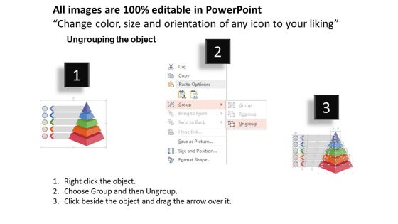 Five Steps Pyramid Infographics Powerpoint Template